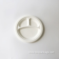 Compostable round bagasse plate 9